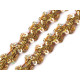 Sequin gimp trim braid width 15 mm hologram effect - Gold (1 Meter) Sequin gimp trim braid width 15 mm hologram effect - Gold (1 Meter)