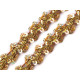 Sequin gimp trim braid width 15 mm hologram effect - Gold (1 Meter) Sequin gimp trim braid width 15 mm hologram effect - Gold (1 Meter)
