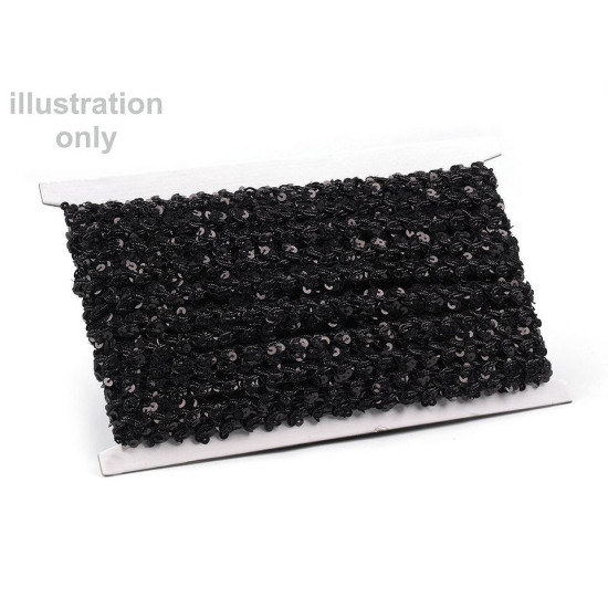 Sequin gimp trim braid width 15 mm hologram effect - Gold (1 Meter) Sequin gimp trim braid width 15 mm hologram effect - Gold (1 Meter)
