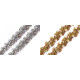Sequin gimp trim braid width 15 mm hologram effect - Gold (1 Meter) Sequin gimp trim braid width 15 mm hologram effect - Gold (1 Meter)