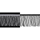 Chainette fringe 10 cm - White (1 Meter) Chainette fringe 10 cm - White (1 Meter)