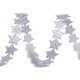 Liseré tressé satiné de noël, étoiles, largeur 14 mm - Blanc (1 Mètre) Liseré tressé satiné de noël, étoiles, largeur 14 mm - Blanc (1 Mètre)