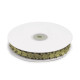 Liseré tressé satiné de noël, étoiles, largeur 14 mm - Blanc (1 Mètre) Liseré tressé satiné de noël, étoiles, largeur 14 mm - Blanc (1 Mètre)