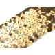 Elastic sequin trim width 45 mm - Gold (1 Meter) Elastic sequin trim width 45 mm - Gold (1 Meter)