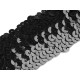 Elastic sequin trim width 45 mm - Gold (1 Meter) Elastic sequin trim width 45 mm - Gold (1 Meter)