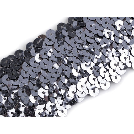 Elastic sequin trim width 45 mm - Gold (1 Meter) Elastic sequin trim width 45 mm - Gold (1 Meter)