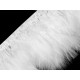 Borte – marabufedern, 12–15 cm - Hell-grau (1 Stück) Borte – marabufedern, 12–15 cm - Hell-grau (1 Stück)