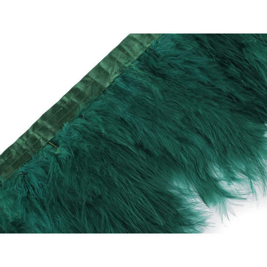Borte – marabufedern, 12–15 cm - Hell-grau (1 Stück) Borte – marabufedern, 12–15 cm - Hell-grau (1 Stück)