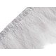 Borte – marabufedern, 12–15 cm - Hell-grau (1 Stück) Borte – marabufedern, 12–15 cm - Hell-grau (1 Stück)