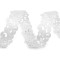 Aplikacja satynowa w taśmie szerokość 22mm ażurowy wzór - White (1 Metr)