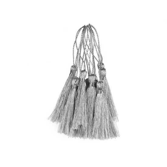 Ciucuri lurex, 5 cm - Argintiu (10 Bucăți) Ciucuri lurex, 5 cm - Argintiu (10 Bucăți)