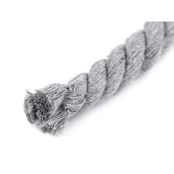 Twisted cotton cord / rope ø12 mm, macrame - Lightgrey (10 Meters)