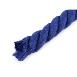 Twisted cotton cord / rope ø12 mm, macrame - Navy blue (10 Meters)
