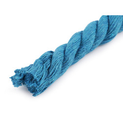 Twisted cotton cord / rope ø12 mm, macrame - Blue turquise (10 Meters)