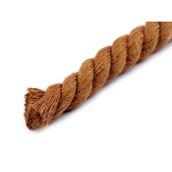 Twisted cotton cord / rope ø12 mm, macrame - Red (30 Meters) Twisted cotton cord / rope ø12 mm, macrame - Red (30 Meters)
