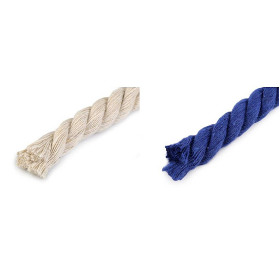 Twisted cotton cord / rope ø12 mm, macrame - Red (30 Meters) Twisted cotton cord / rope ø12 mm, macrame - Red (30 Meters)