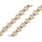 Kette – sterne breite 10 mm weihnachten - Dunkel-gold (9 Meter)