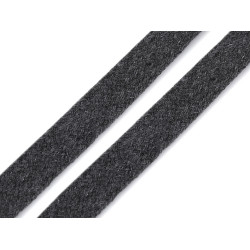 Clothing cord flat width 11-15 mm - Dark grey (10 Meters)