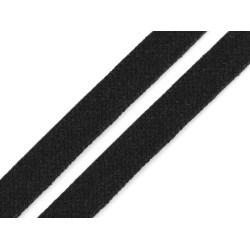 Clothing cord flat width 11-15 mm - Black (10 Meters)