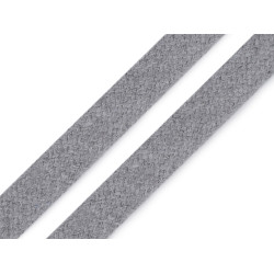 Clothing cord flat width 11-15 mm - Lightgrey (10 Meters)