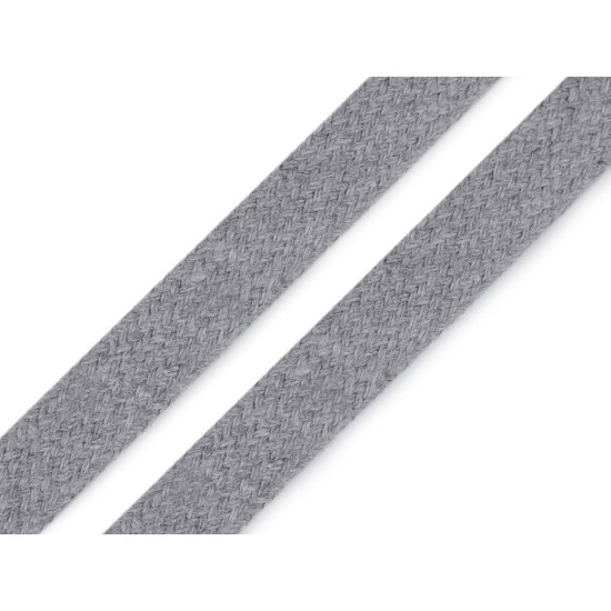 Clothing cord flat width 11-15 mm - Lightgrey (10 Meters) Clothing cord flat width 11-15 mm - Lightgrey (10 Meters)