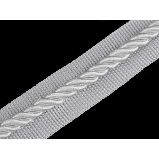 Wypustka szerokość 20 mm ze sznurkiem skręcanym - Beżowy (20 Metry) Wypustka szerokość 20 mm ze sznurkiem skręcanym - Beżowy (20 Metry)