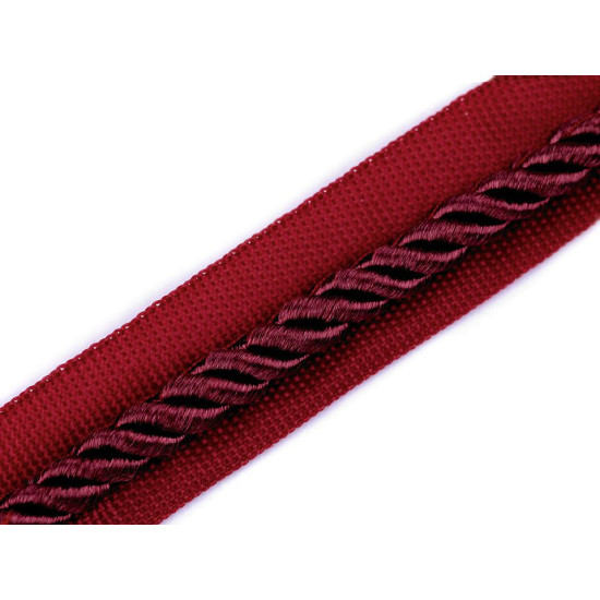 Wypustka szerokość 20 mm ze sznurkiem skręcanym - Beżowy (20 Metry) Wypustka szerokość 20 mm ze sznurkiem skręcanym - Beżowy (20 Metry)