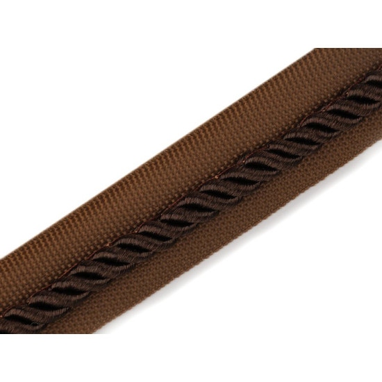 Wypustka szerokość 20 mm ze sznurkiem skręcanym - Beżowy (20 Metry) Wypustka szerokość 20 mm ze sznurkiem skręcanym - Beżowy (20 Metry)