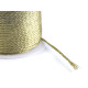 Cordoncino intrecciato, dimensioni: ø 1,5 mm, con filetto metallico - Oro (90 Metri) Cordoncino intrecciato, dimensioni: ø 1,5 mm, con filetto metallico - Oro (90 Metri)