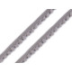 Taśma szerokość 11 mm z pomponami ø5 mm - White (1 Metr) Taśma szerokość 11 mm z pomponami ø5 mm - White (1 Metr)