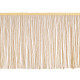 Bordure à franges avec lurex, largeur 25 cm - Blanc (1 Mètre) Bordure à franges avec lurex, largeur 25 cm - Blanc (1 Mètre)