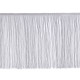 Bordure à franges avec lurex, largeur 25 cm - Blanc (1 Mètre) Bordure à franges avec lurex, largeur 25 cm - Blanc (1 Mètre)