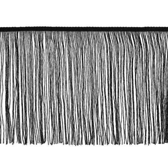 Bordure à franges avec lurex, largeur 25 cm - Blanc (1 Mètre) Bordure à franges avec lurex, largeur 25 cm - Blanc (1 Mètre)