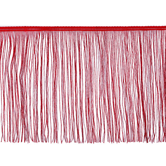 Bordure à franges avec lurex, largeur 25 cm - Blanc (1 Mètre) Bordure à franges avec lurex, largeur 25 cm - Blanc (1 Mètre)
