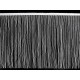 Bordure à franges avec lurex, largeur 25 cm - Blanc (1 Mètre) Bordure à franges avec lurex, largeur 25 cm - Blanc (1 Mètre)