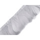 Taśma z piór - gęsie pióra szerokość 6-11 cm - Granatowy (9 Metry) Taśma z piór - gęsie pióra szerokość 6-11 cm - Granatowy (9 Metry)