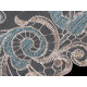 Dantelă brodată pe organza, lățime 18 cm - Bej deschis (1 Metru) Dantelă brodată pe organza, lățime 18 cm - Bej deschis (1 Metru)