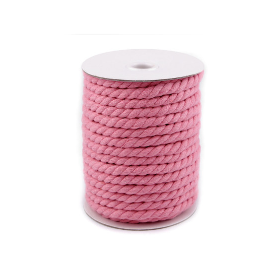 Twisted cotton cord / rope ø8 mm, macrame - Dark red (20 Meters) Twisted cotton cord / rope ø8 mm, macrame - Dark red (20 Meters)