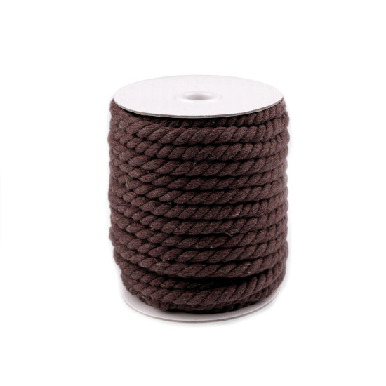 Twisted cotton cord / rope ø8 mm, macrame - Dark red (20 Meters) Twisted cotton cord / rope ø8 mm, macrame - Dark red (20 Meters)