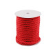 Twisted cotton cord / rope ø8 mm, macrame - Dark red (20 Meters) Twisted cotton cord / rope ø8 mm, macrame - Dark red (20 Meters)