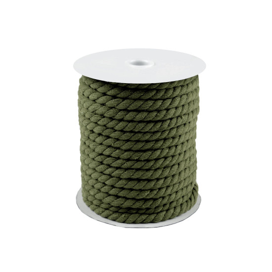 Twisted cotton cord / rope ø8 mm, macrame - Dark red (20 Meters) Twisted cotton cord / rope ø8 mm, macrame - Dark red (20 Meters)