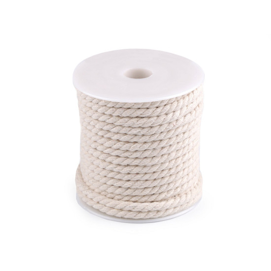 Twisted cotton cord / rope ø5 mm, macrame - Burlap (15 Meters) Twisted cotton cord / rope ø5 mm, macrame - Burlap (15 Meters)