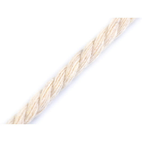 Twisted cotton cord / rope ø5 mm, macrame - Burlap (15 Meters) Twisted cotton cord / rope ø5 mm, macrame - Burlap (15 Meters)