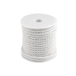 Twisted cotton cord / rope ø5 mm, macrame - Off white (15 Meters)