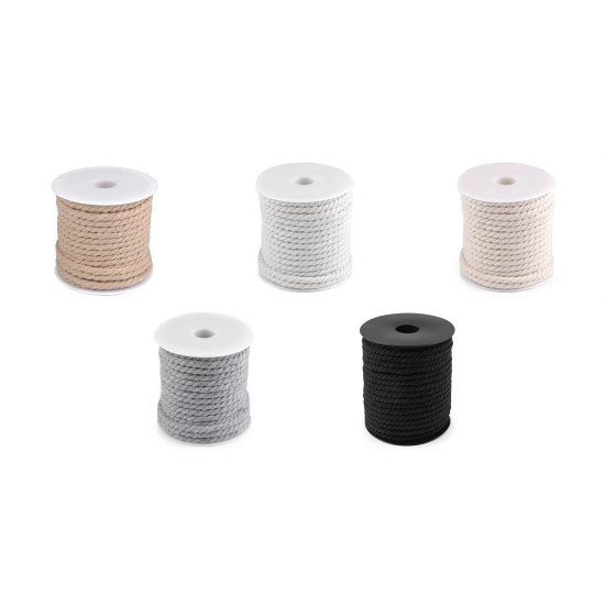 Twisted cotton cord / rope ø5 mm, macrame - Burlap (15 Meters) Twisted cotton cord / rope ø5 mm, macrame - Burlap (15 Meters)