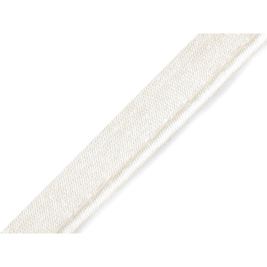 Wypustka atłasowa szerokość 10 mm - Ecru (60 Metry) Wypustka atłasowa szerokość 10 mm - Ecru (60 Metry)