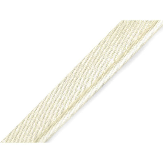 Wypustka atłasowa szerokość 10 mm - Ecru (60 Metry) Wypustka atłasowa szerokość 10 mm - Ecru (60 Metry)