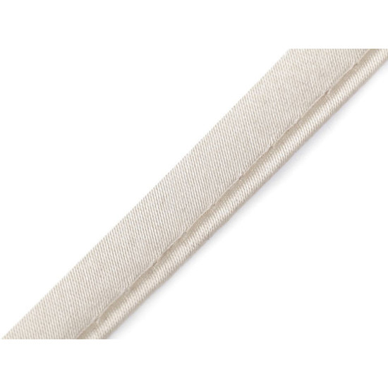 Wypustka atłasowa szerokość 10 mm - Ecru (60 Metry) Wypustka atłasowa szerokość 10 mm - Ecru (60 Metry)