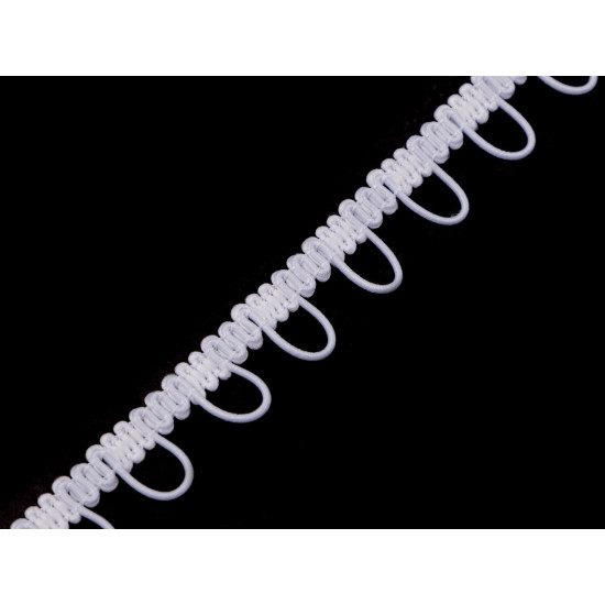 Bandă cu butoniere elastice, lățime 15 mm - Ecru (3 Metri) Bandă cu butoniere elastice, lățime 15 mm - Ecru (3 Metri)