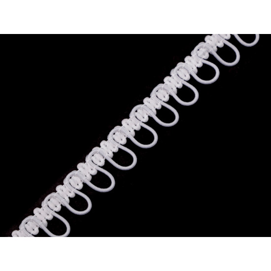 Bandă cu butoniere elastice, lățime 15 mm - Ecru (3 Metri) Bandă cu butoniere elastice, lățime 15 mm - Ecru (3 Metri)